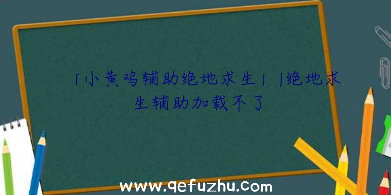 「小黄鸡辅助绝地求生」|绝地求生辅助加载不了